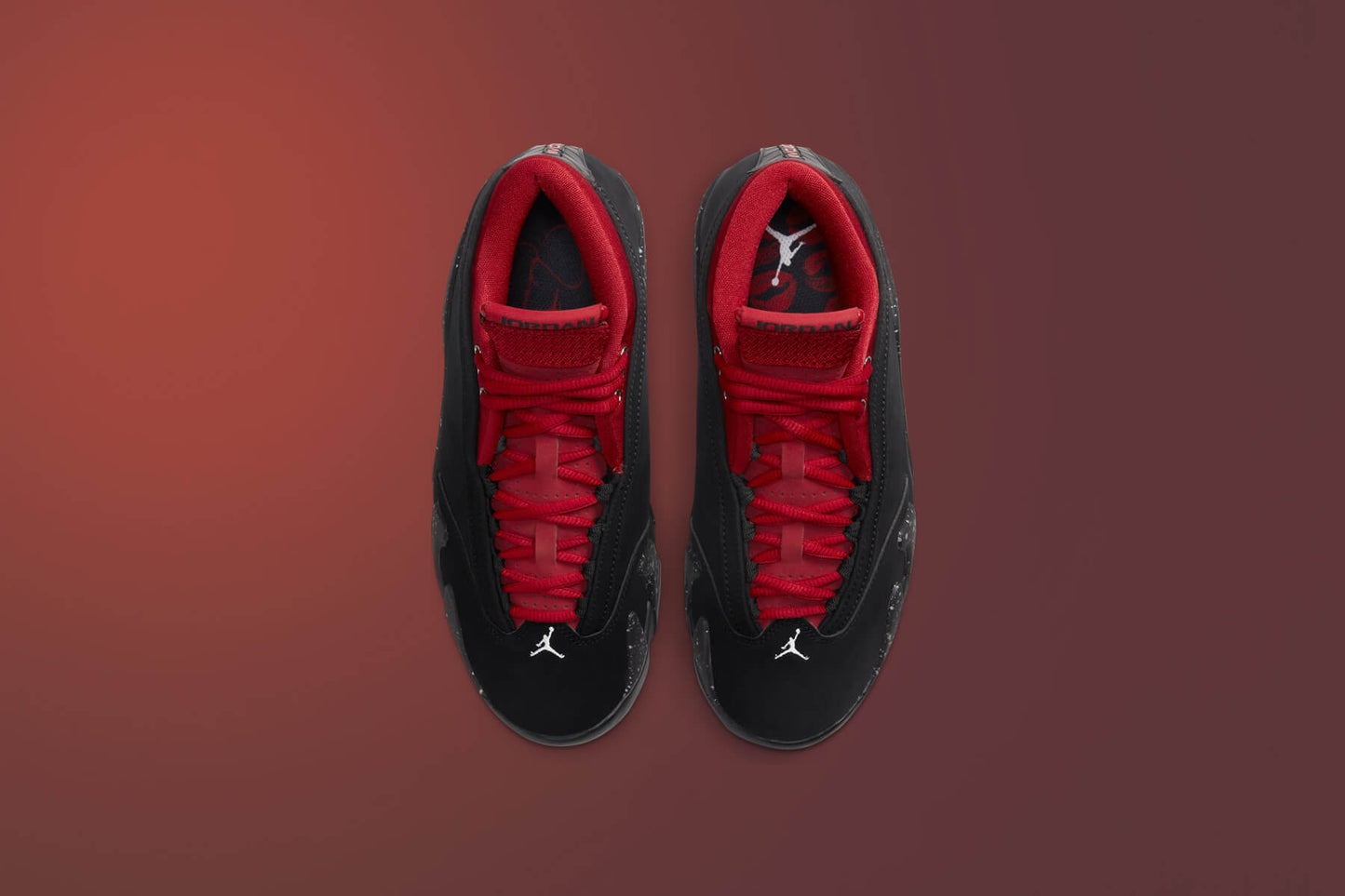 Women's Air Jordan 14 Retro Low 'Red Lipstick' - Black/Gym Red/Metallic Silver