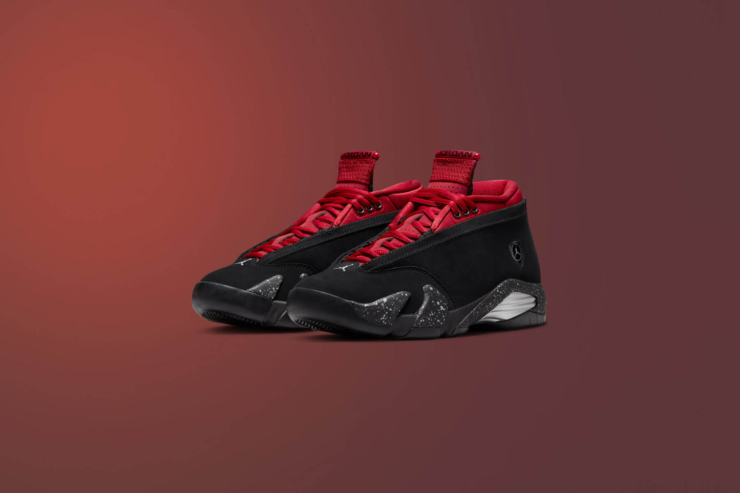 Women's Air Jordan 14 Retro Low 'Red Lipstick' - Black/Gym Red/Metallic Silver