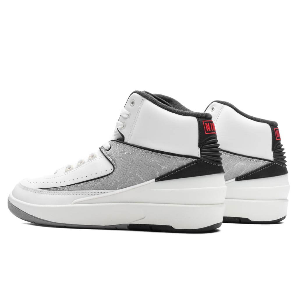 Air Jordan 2 Retro 'Python' - White/Fire Red/Cement Grey