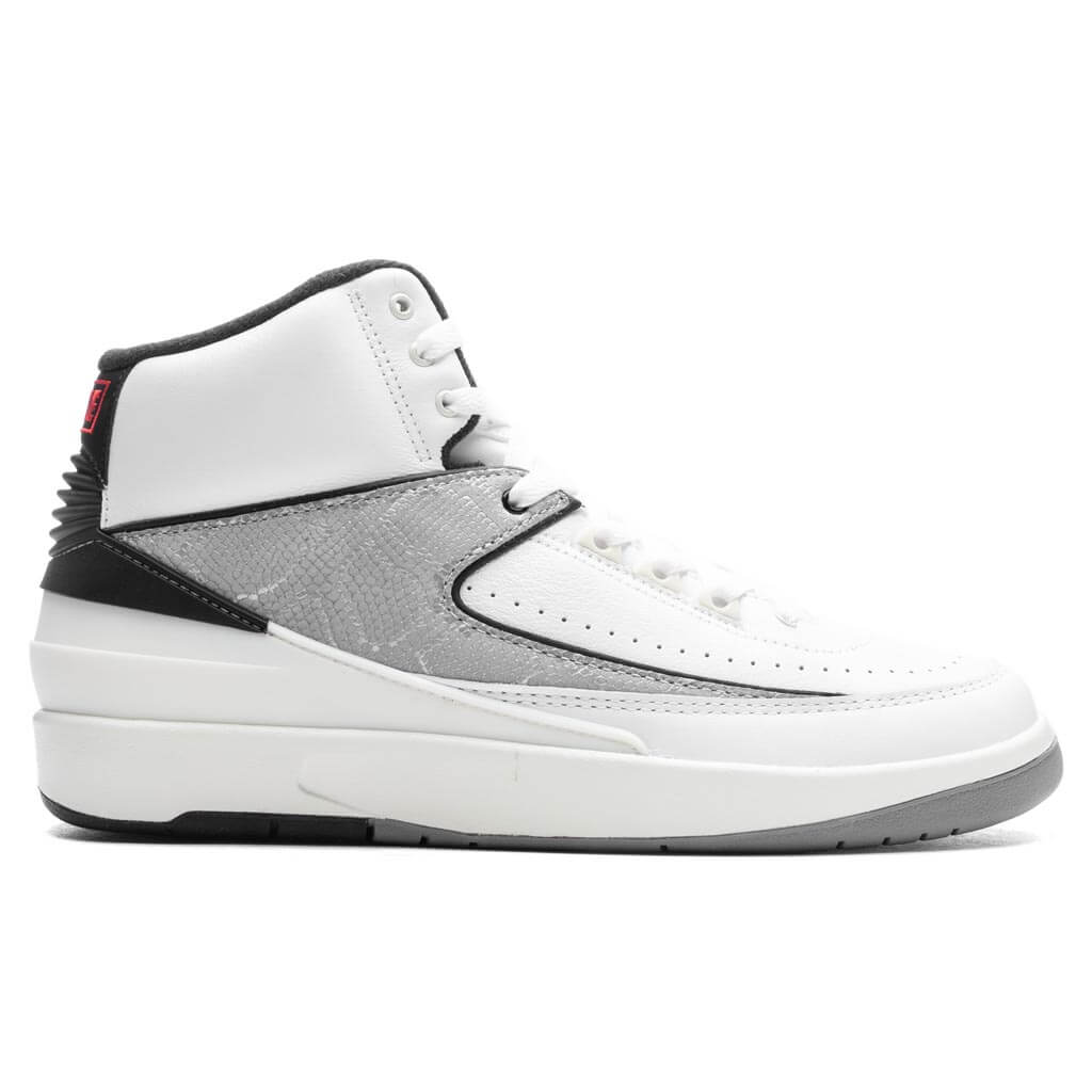 Air Jordan 2 Retro 'Python' - White/Fire Red/Cement Grey