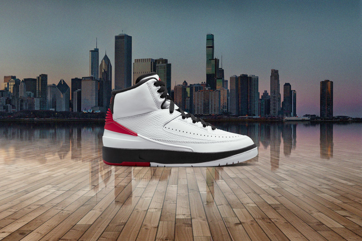 Air Jordan 2 Retro (GS) Chicago - White/Varsity Red/Black