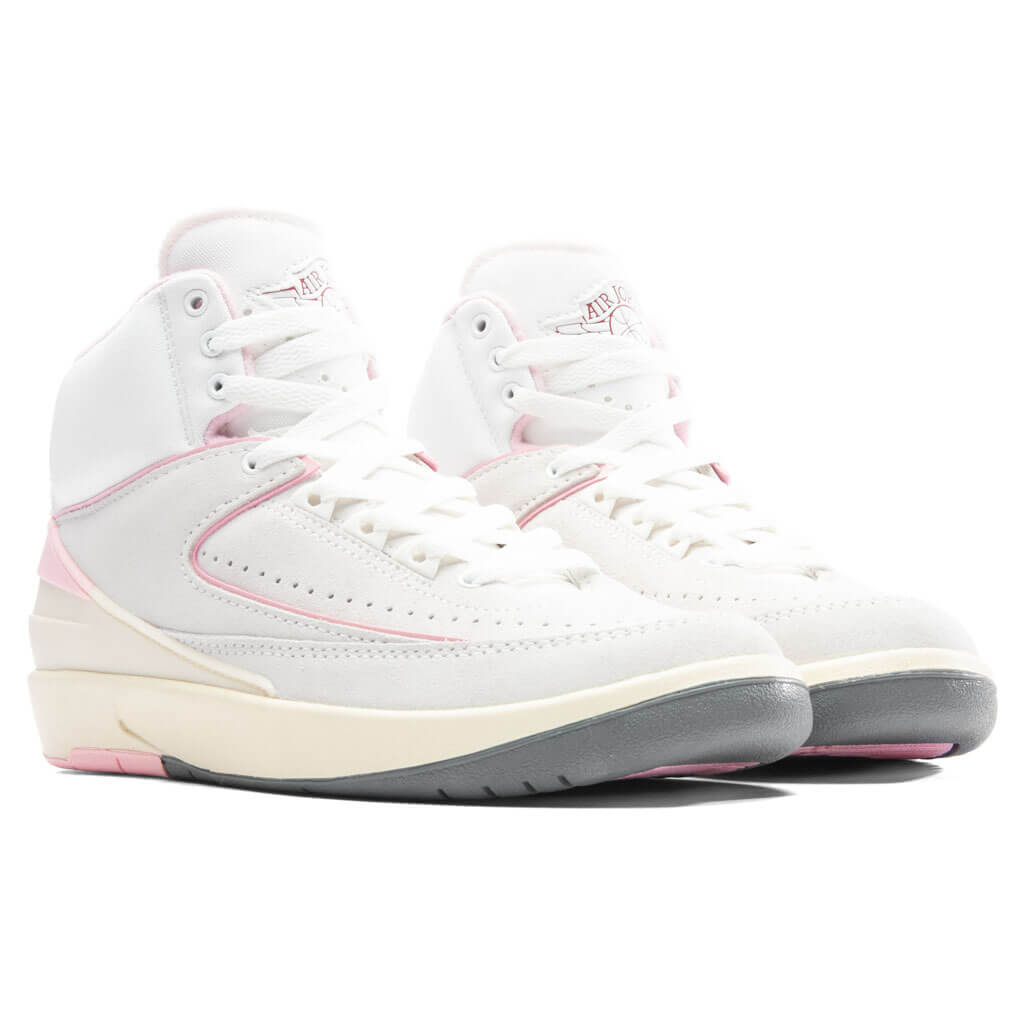Women's Air Jordan 2 Retro 'Soft Pink' - Summit White/Gym Red/Medium Soft Pink