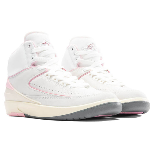Women's Air Jordan 2 Retro 'Soft Pink' - Summit White/Gym Red/Medium Soft Pink
