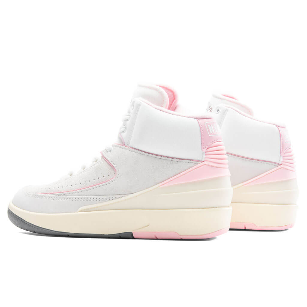 Women's Air Jordan 2 Retro 'Soft Pink' - Summit White/Gym Red/Medium Soft Pink