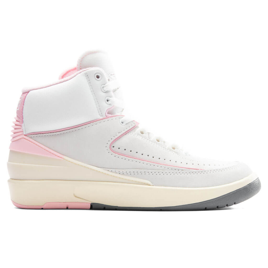 Women's Air Jordan 2 Retro 'Soft Pink' - Summit White/Gym Red/Medium Soft Pink