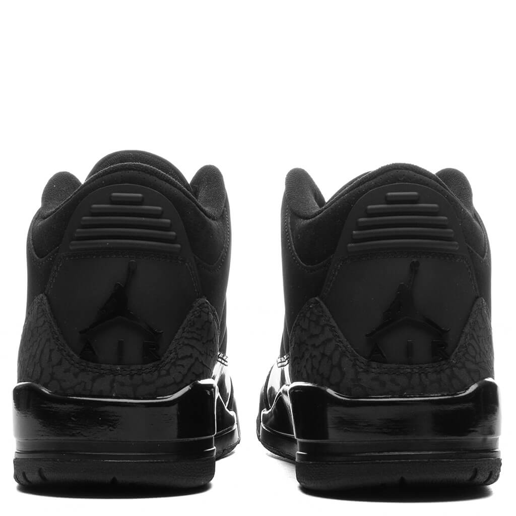 Air Jordan 3 Retro 'Black Cat' - Black/Dark Charcoal/White
