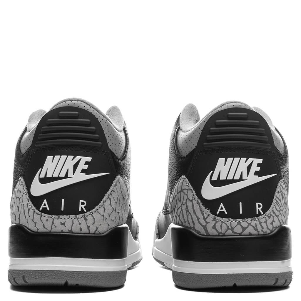Air Jordan 3 Retro 'Black Cement' - Black/Fire Red/Cement Grey/Summit White