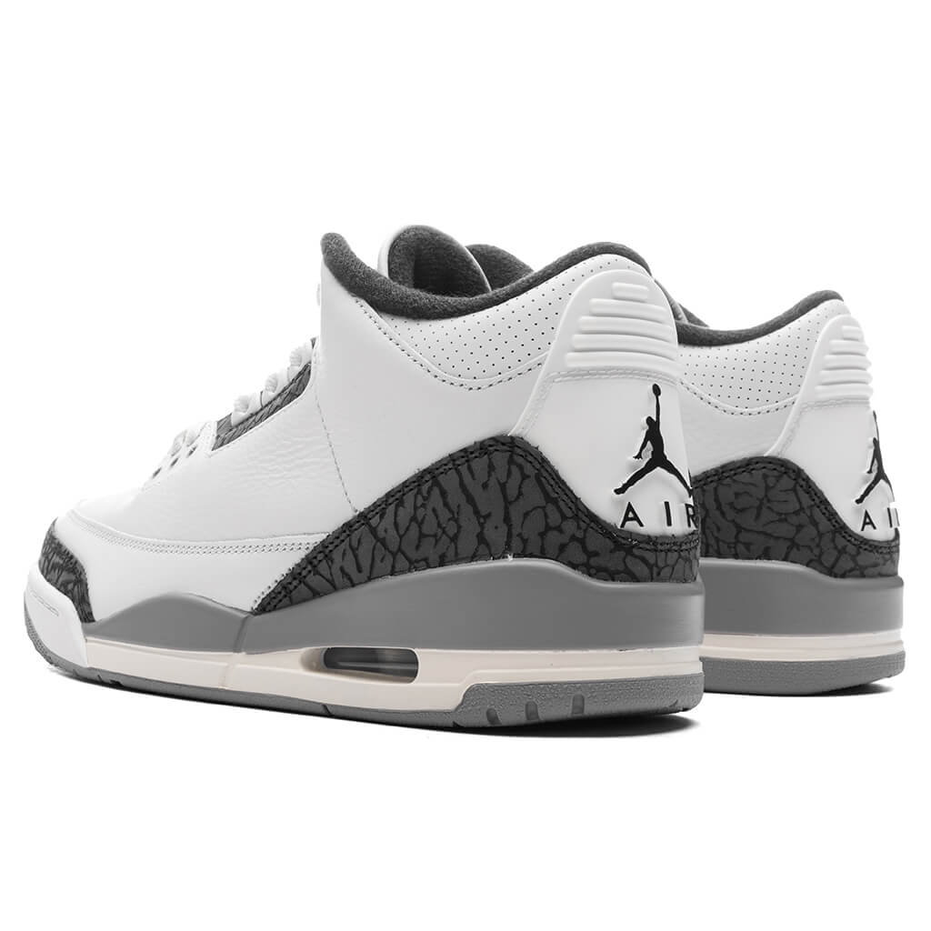 Air Jordan 3 Retro 'Grey Cement' - Summit White/Fire Red/Cement Grey