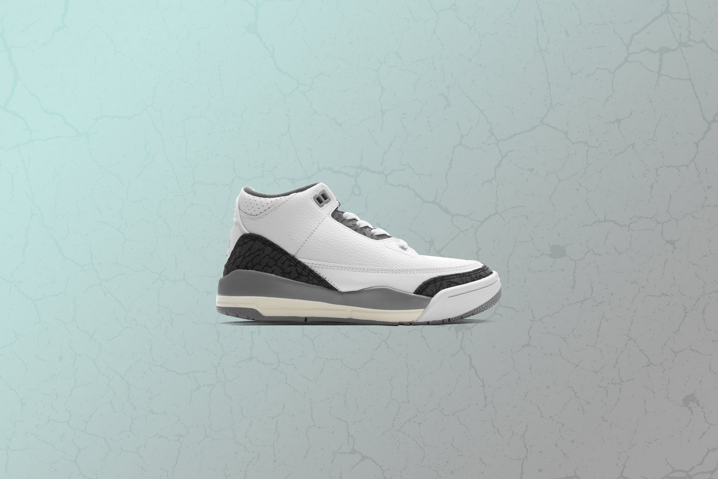 Air Jordan 3 Retro (PS) - Summit White/Fire Red/Cement Grey