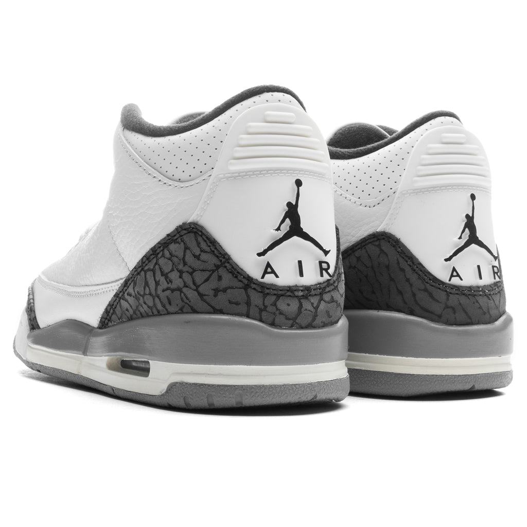 Air Jordan 3 Retro (PS) - Summit White/Fire Red/Cement Grey