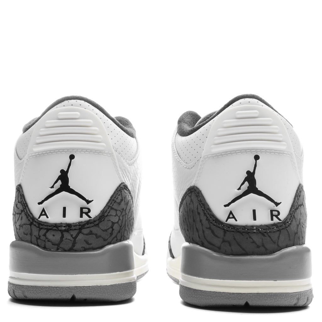 Air Jordan 3 Retro (PS) - Summit White/Fire Red/Cement Grey