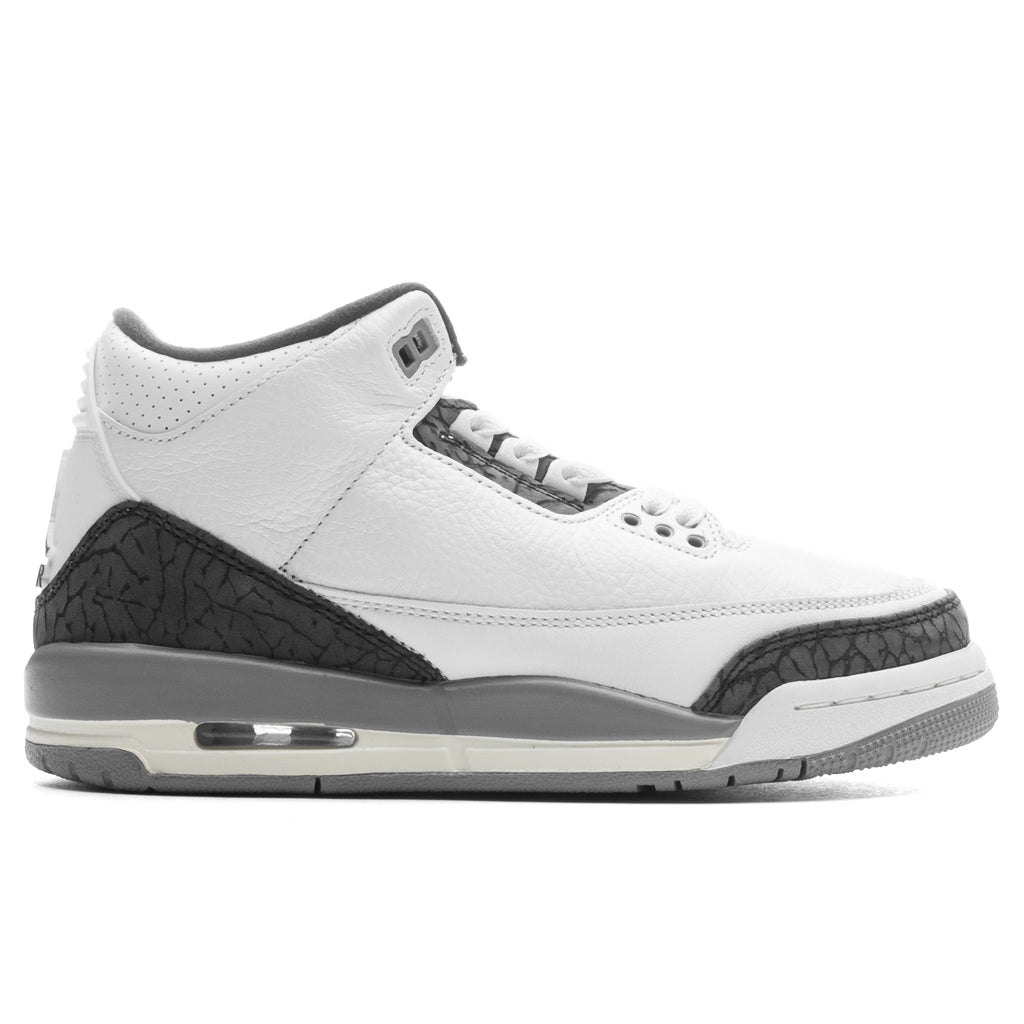 Air Jordan 3 Retro (PS) - Summit White/Fire Red/Cement Grey