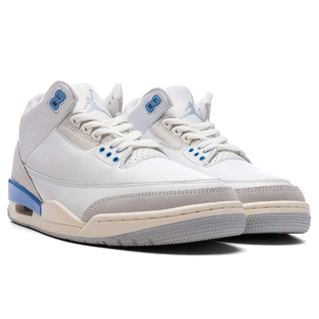 Air Jordan 3 Retro 'Lucky Shorts' - Summit White/Hydrogen Blue/Legend Blue