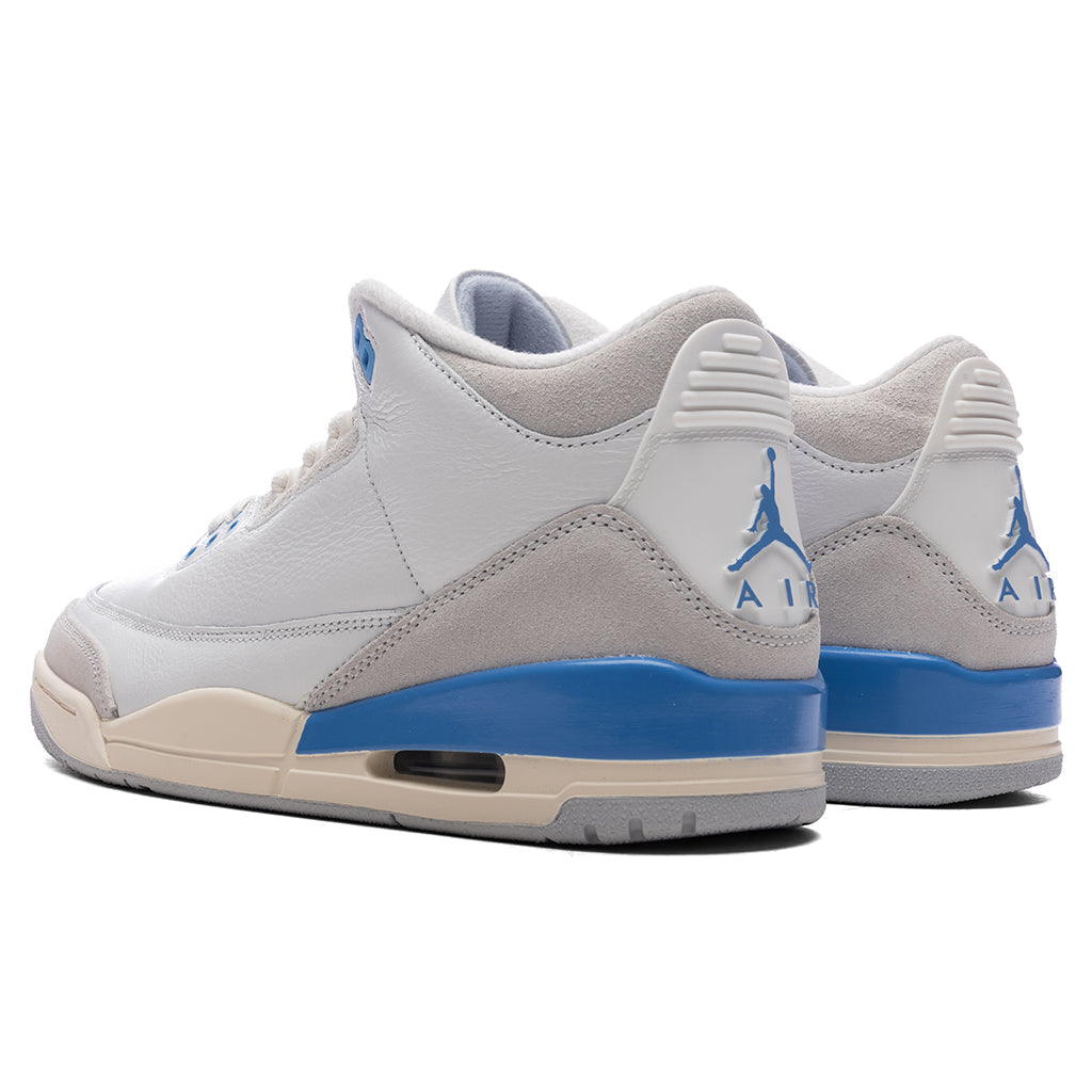 Air Jordan 3 Retro 'Lucky Shorts' - Summit White/Hydrogen Blue/Legend Blue