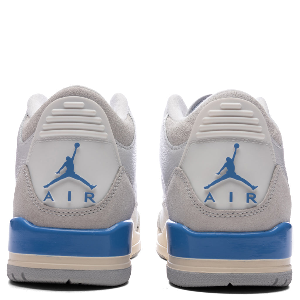 Air Jordan 3 Retro 'Lucky Shorts' - Summit White/Hydrogen Blue/Legend Blue