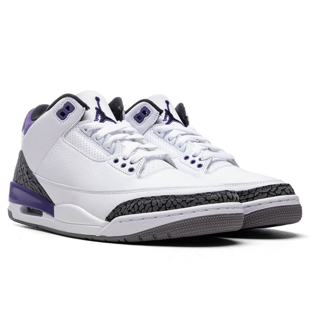 Air Jordan 3 Retro - White/Black/Dark Iris