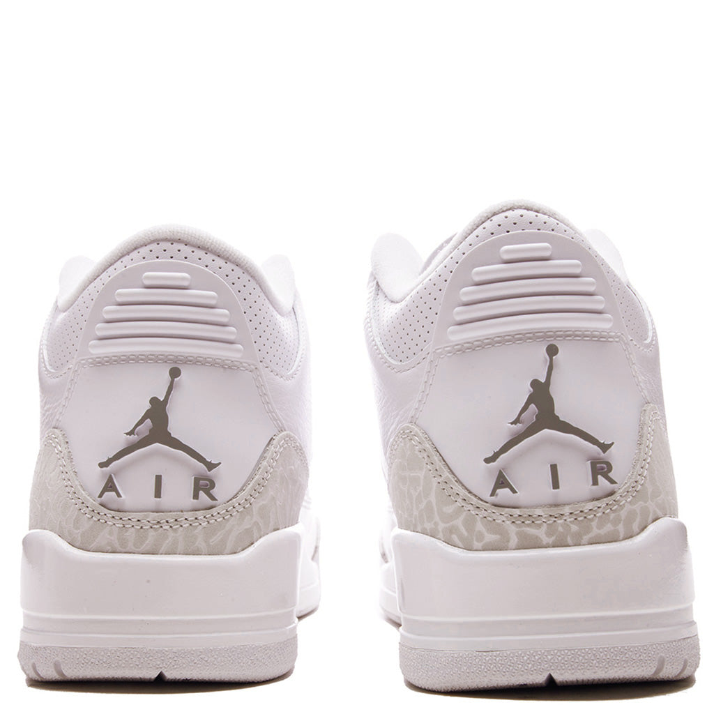 Air Jordan 3 Retro 'Pure Money' - White/Metallic Silver