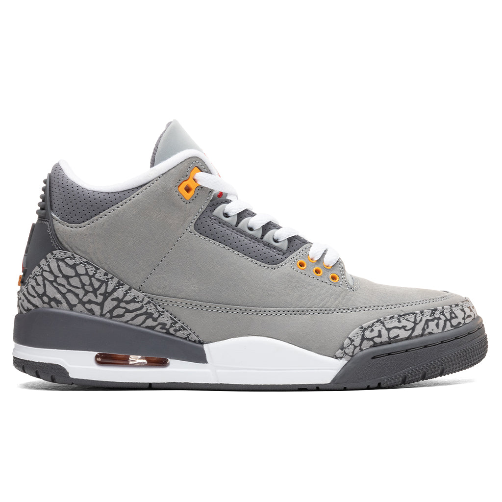 Air Jordan 3 Retro "Cool Grey" - Silver/Sport Red