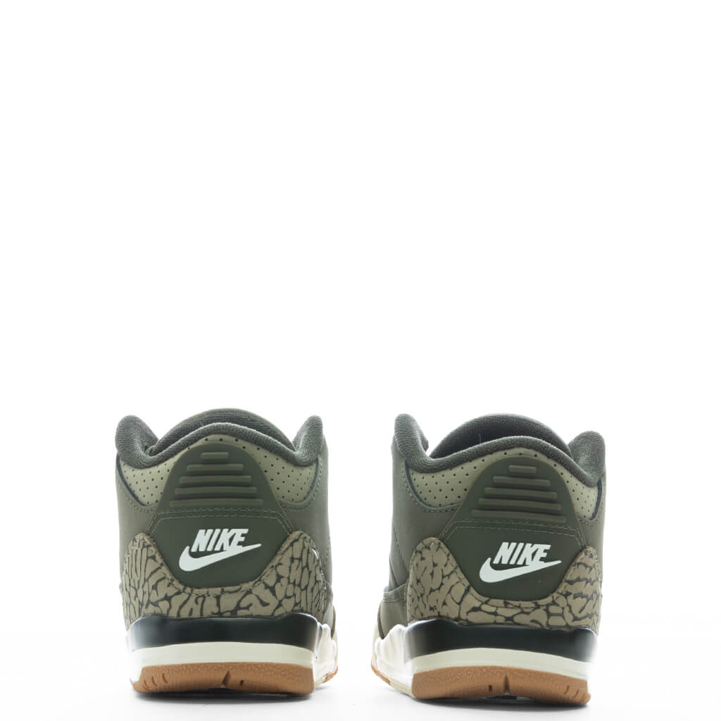 Air Jordan 3 Retro  'Family Affair' (TD) - Medium Olive/Neutral Olive/Sequoia