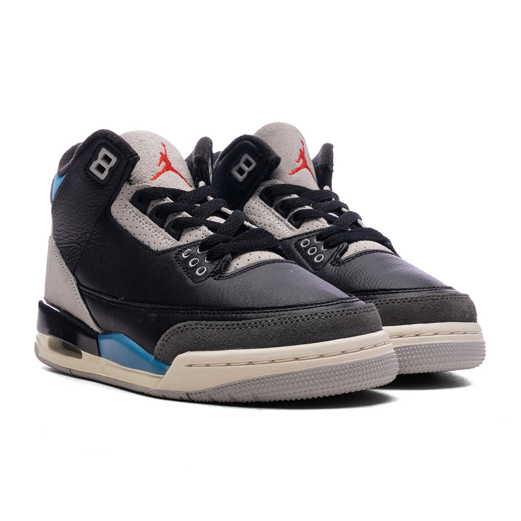 Air Jordan 3 Retro OG 'Rare Air' (GS) - Black/Chile Red/Neutral Grey