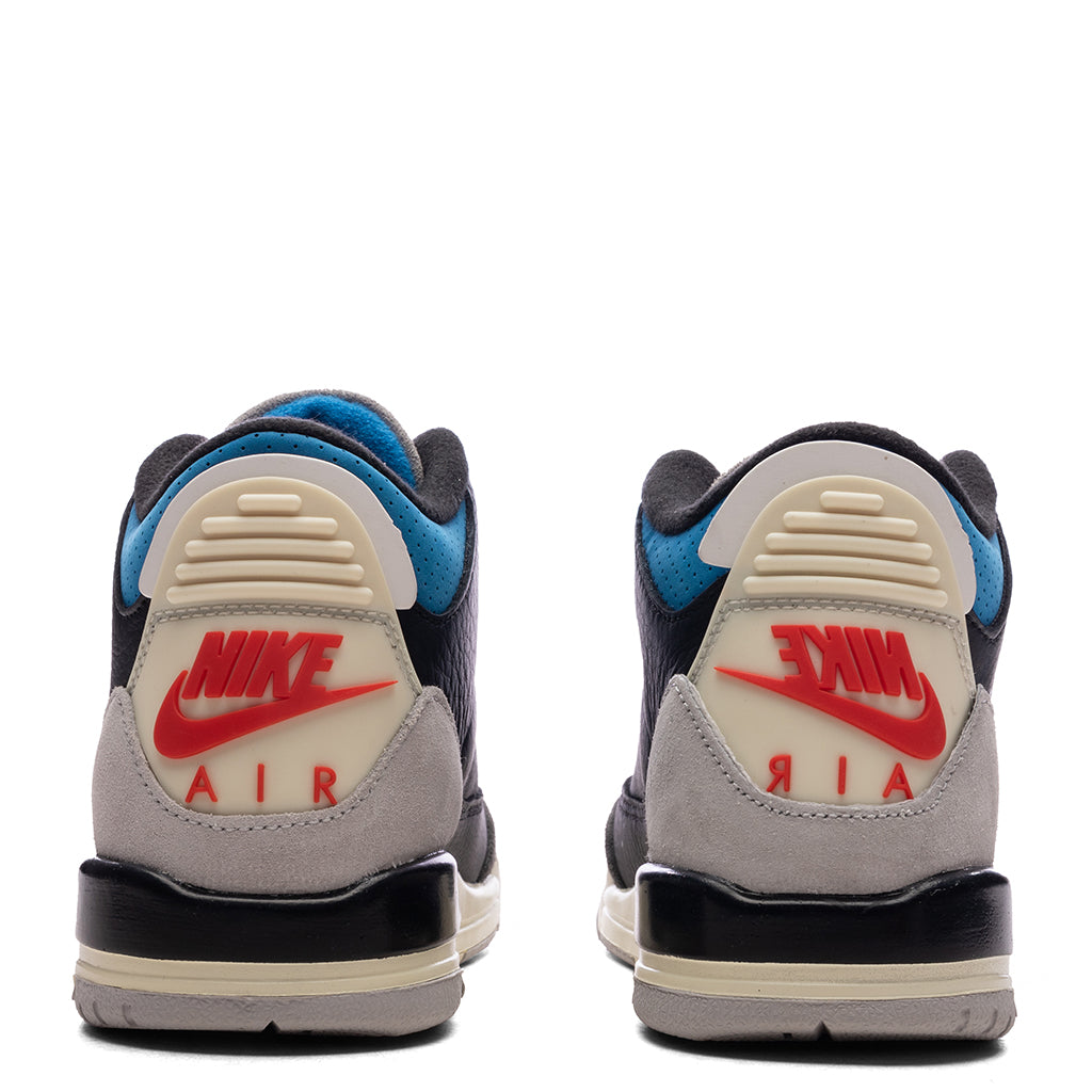 Air Jordan 3 Retro OG 'Rare Air' (GS) - Black/Chile Red/Neutral Grey