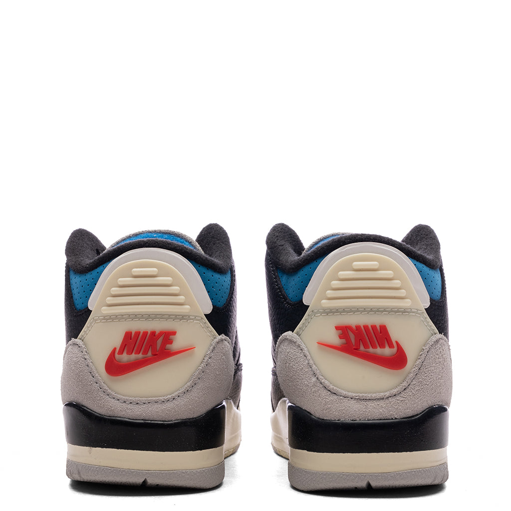 Air Jordan 3 Retro OG 'Rare Air' (PS) - Black/Chile Red/Neutral Grey
