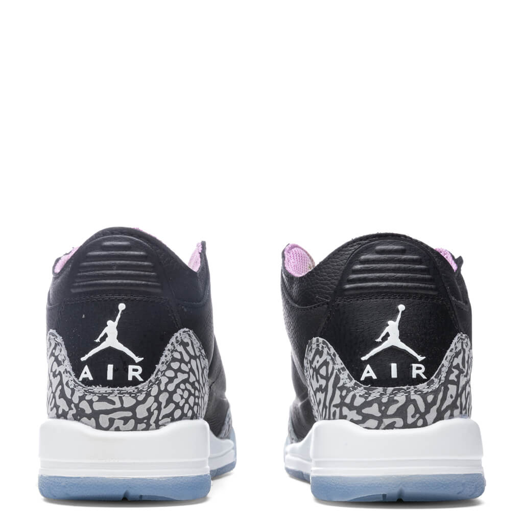 Air Jordan 3 Retro SE (GS) 'Electric Green' - Black/Violet Shock