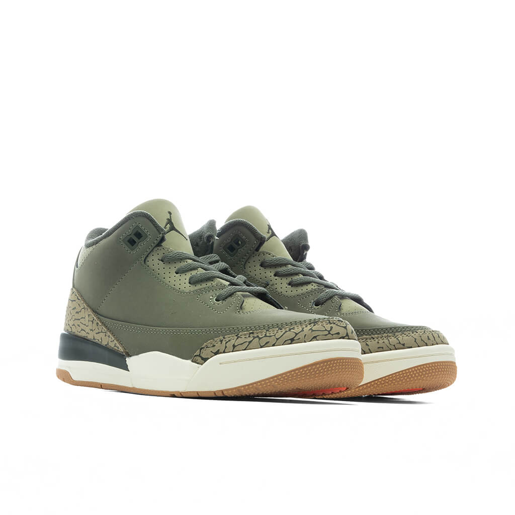 Air Jordan 3 Retro 'Family Affair' (PS) - Medium Olive/Neutral Olive/Sequoia