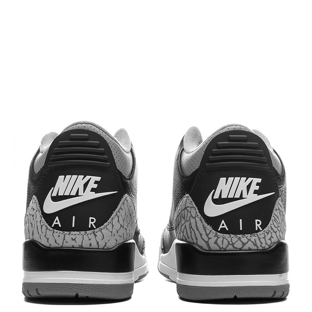 Air Jordan 3 Retro (GS) 'Black Cement' - Black/Fire Red/Cement Grey/Summit White