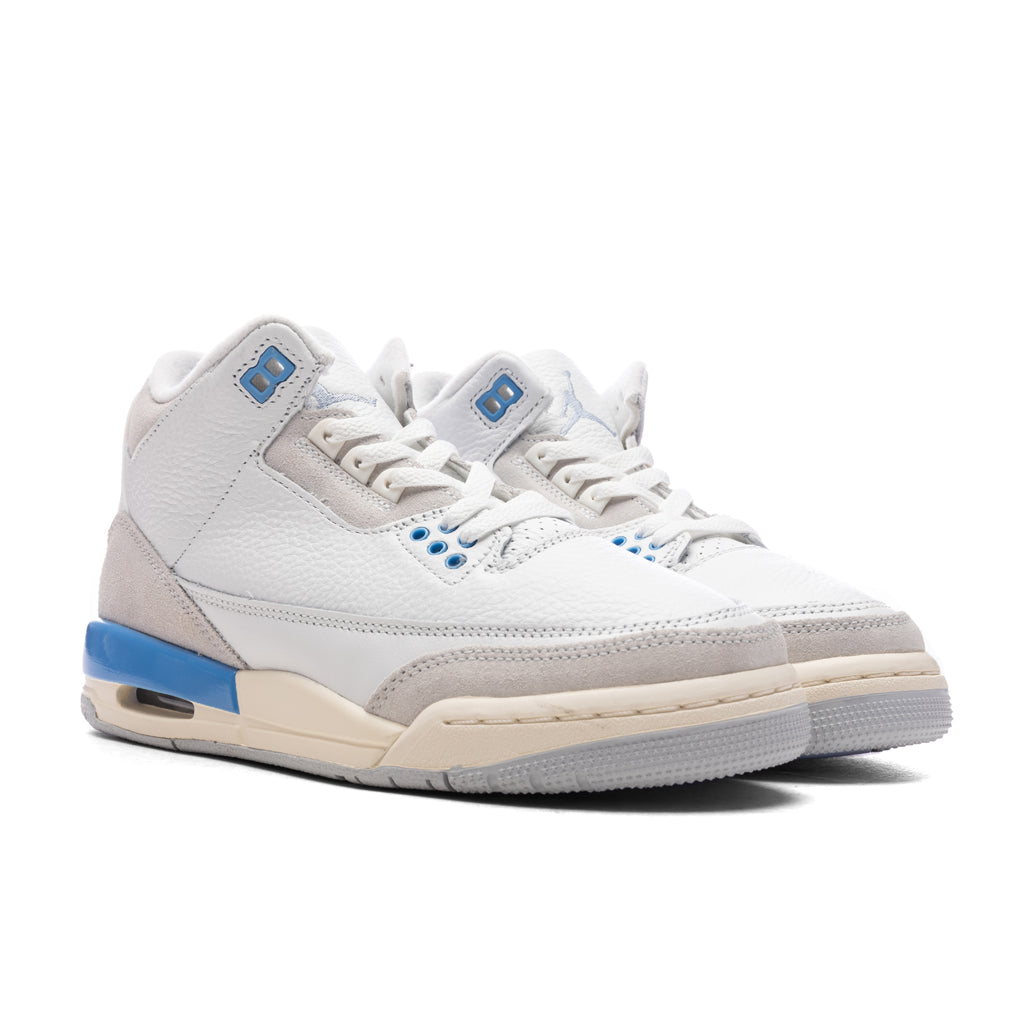 Air Jordan 3 Retro 'Lucky Shorts' (GS) - Summit White/Hydrogen Blue/Legend Blue