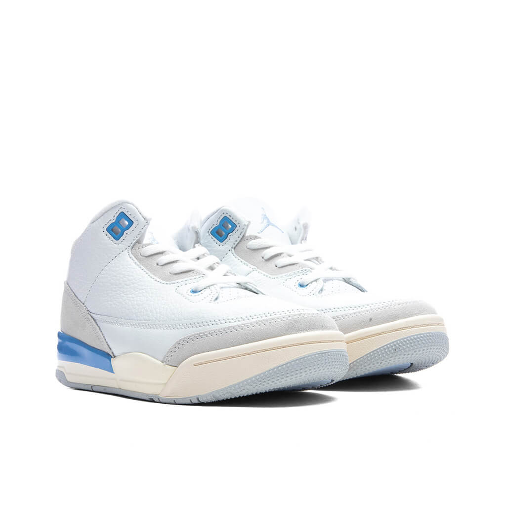 Air Jordan 3 Retro 'Lucky Shorts' (PS) - Summit White/Hydrogen Blue/Legend Blue