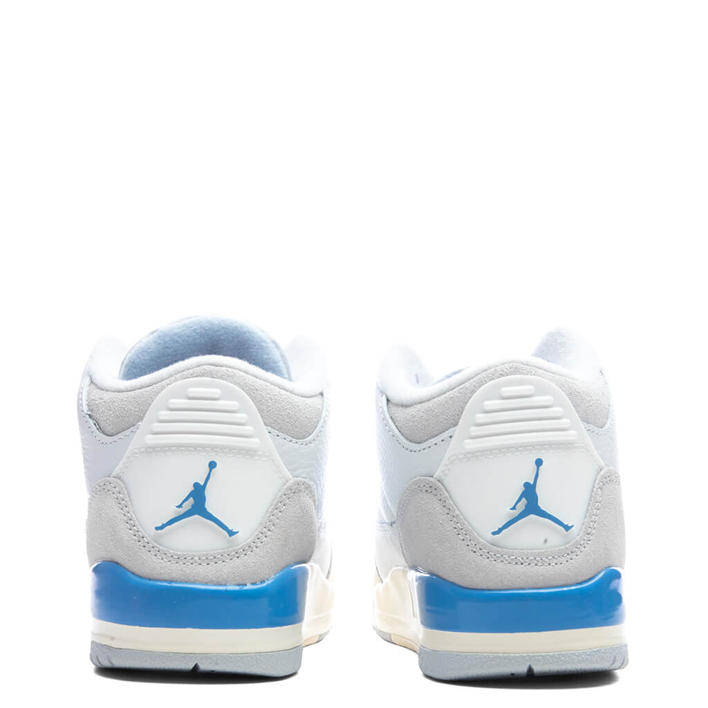 Air Jordan 3 Retro 'Lucky Shorts' (PS) - Summit White/Hydrogen Blue/Legend Blue