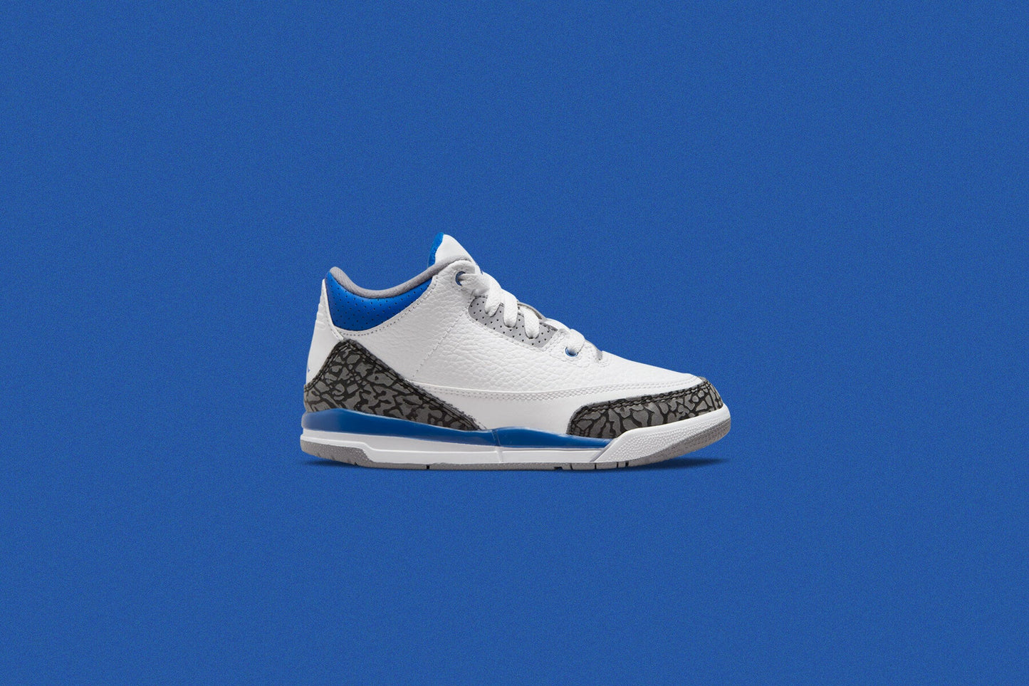 Air Jordan 3 Retro (PS) 'Racer Blue' - White/Cement Grey