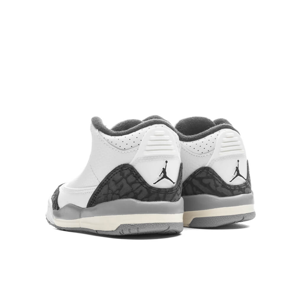 Air Jordan 3 Retro (TD) - Summit White/Fire Red/Cement Grey