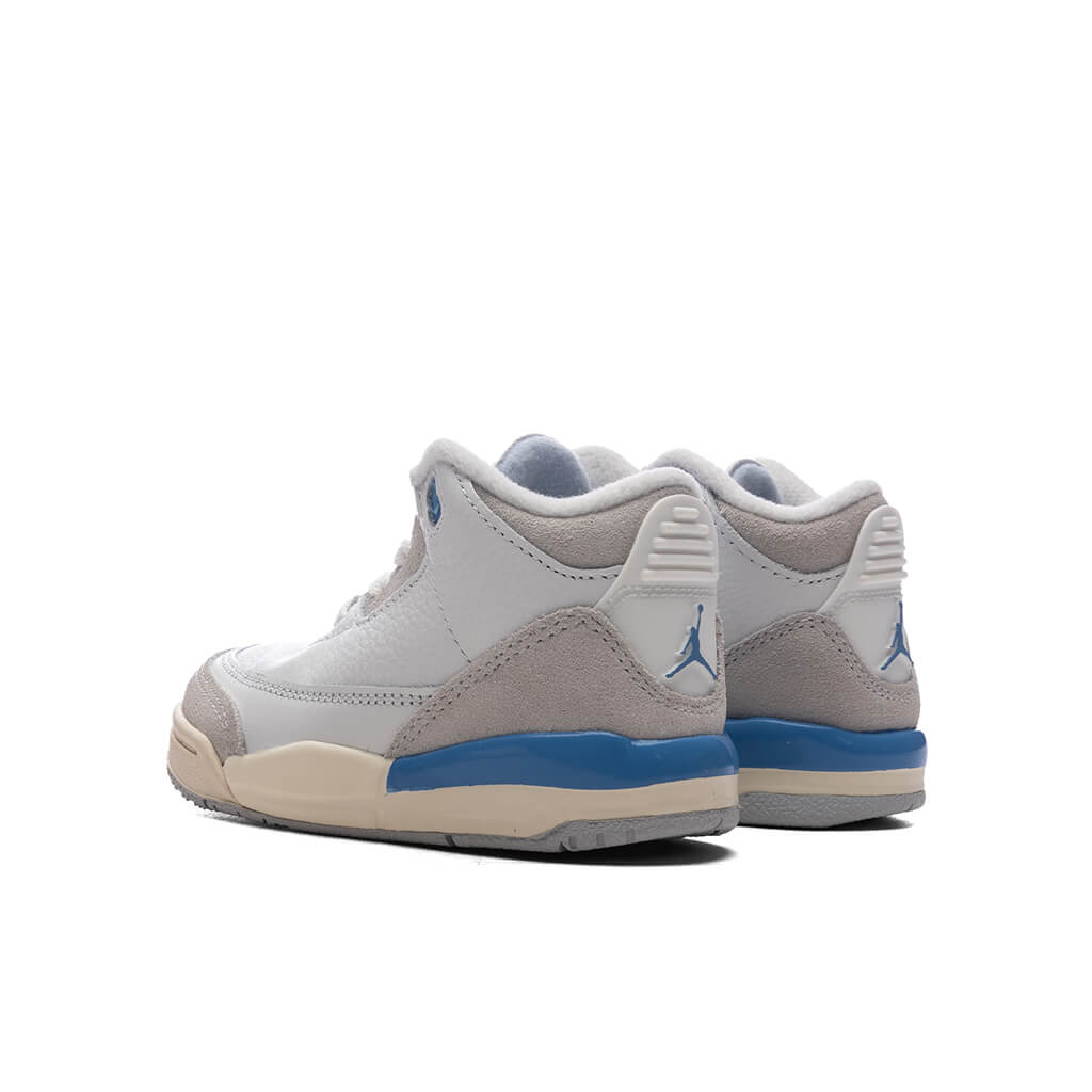 Air Jordan 3 Retro 'Lucky Shorts' (TD) - Summit White/Hydrogen Blue/Legend Blue