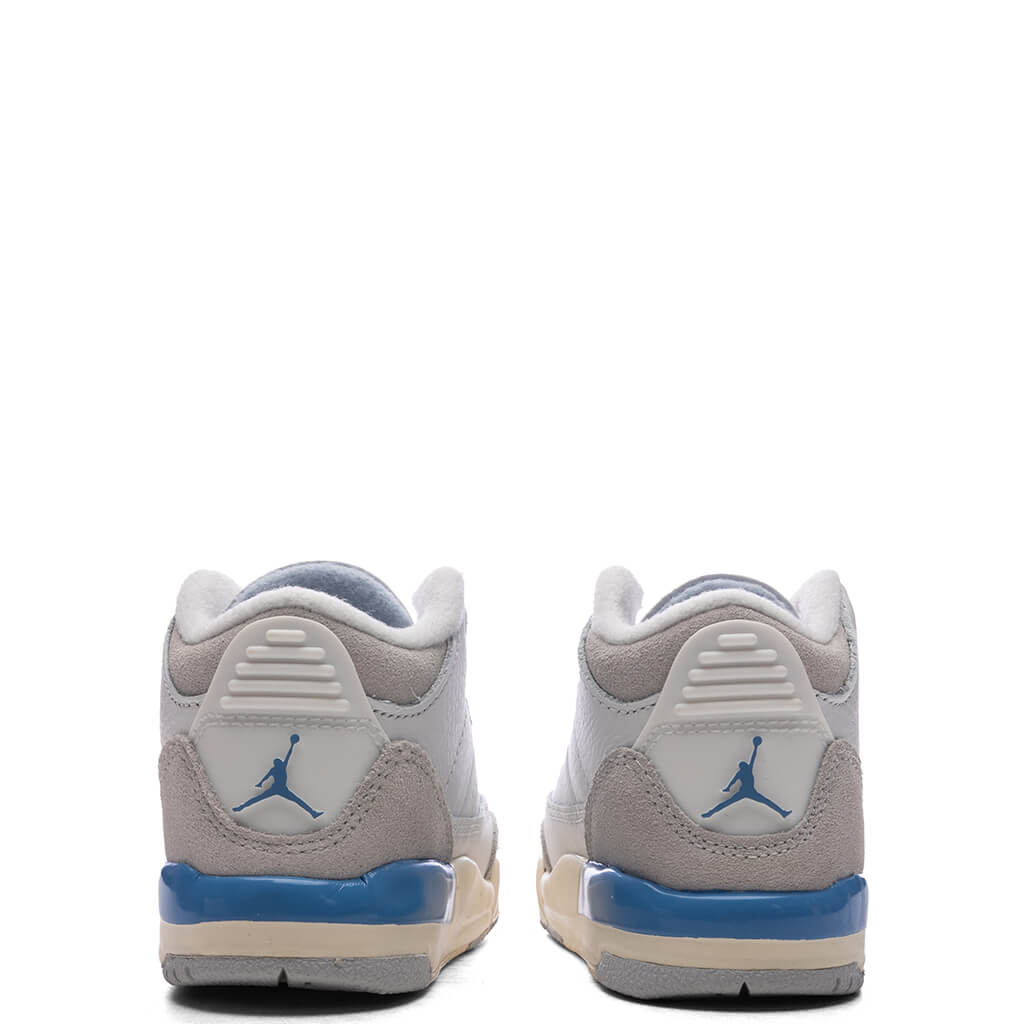 Air Jordan 3 Retro 'Lucky Shorts' (TD) - Summit White/Hydrogen Blue/Legend Blue