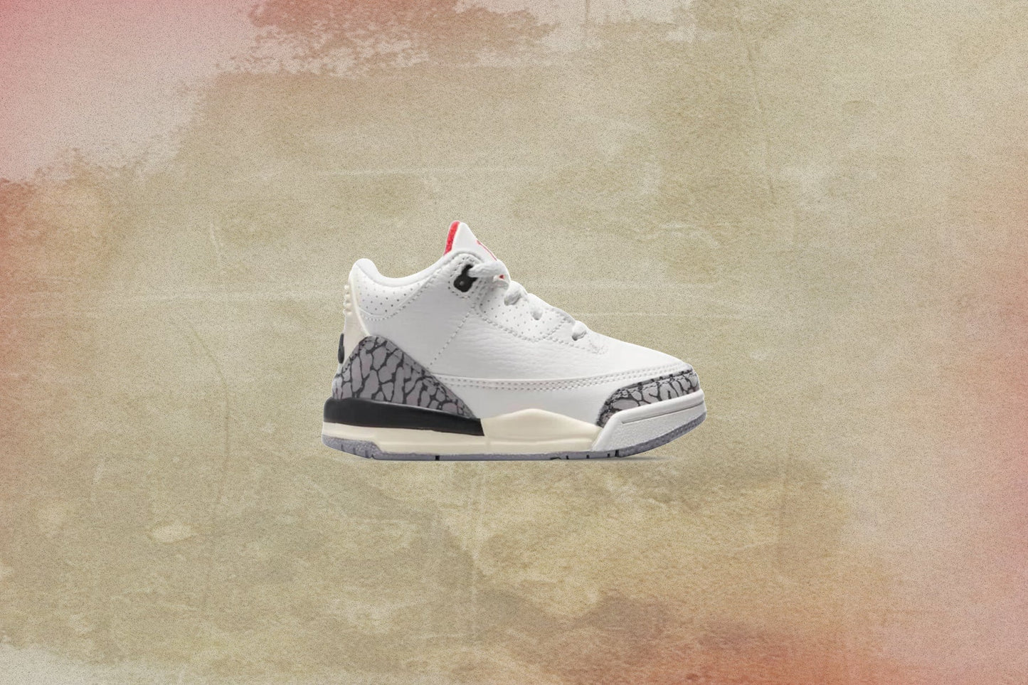 Air Jordan 3 Retro (TD) White Cement Reimagined - Summit White/Fire Red