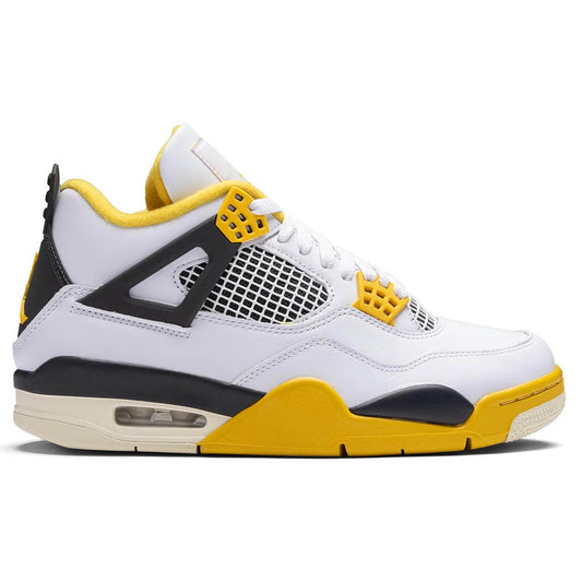 Women's Air Jordan 4 Retro - White/Coconut Milk/Vivid Sulfur