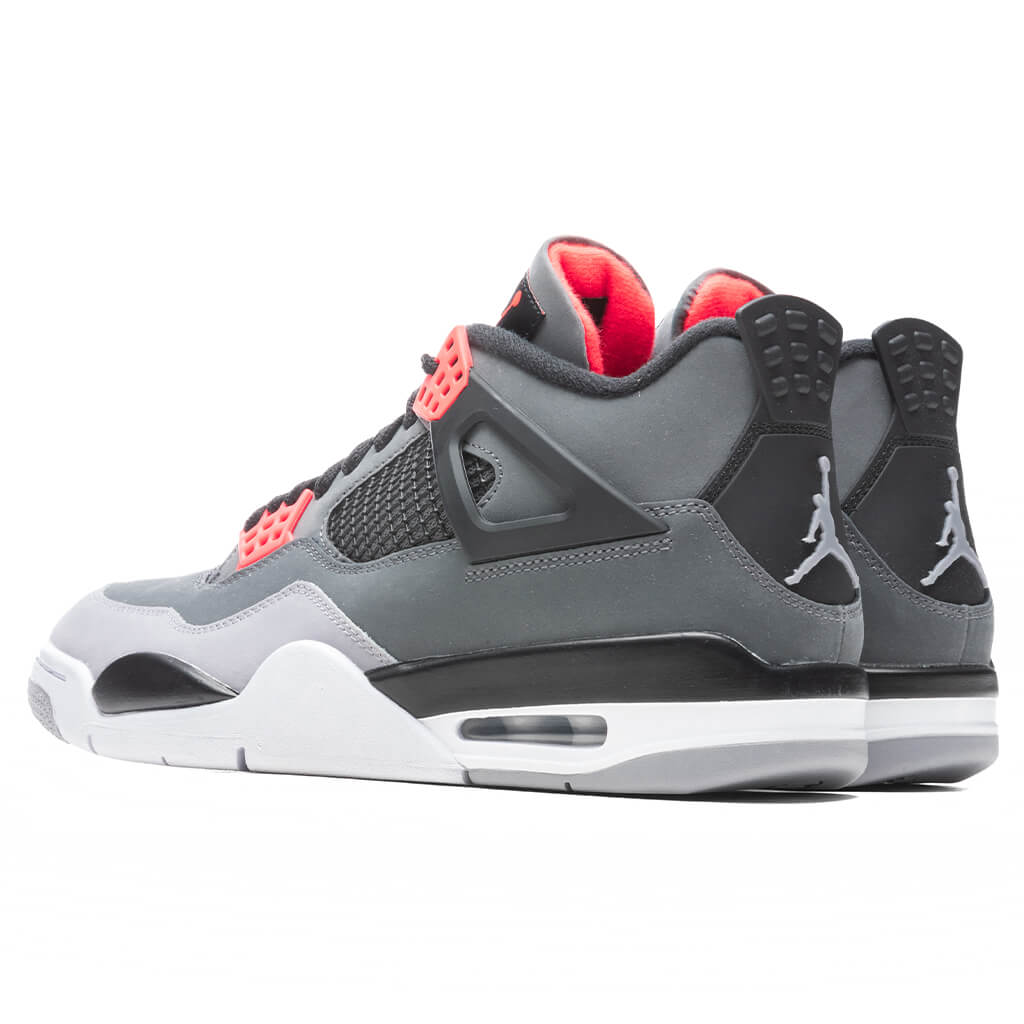 Air Jordan 4 Retro 'Infrared' - Dark Grey/Infrared 23/Black Cement Grey