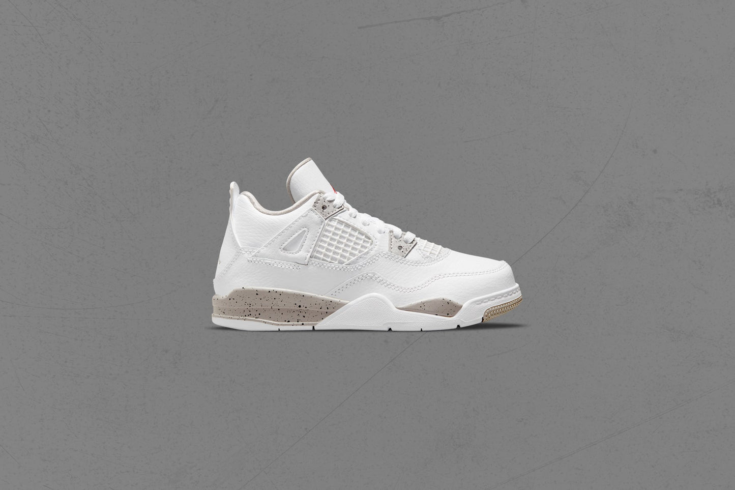 Air Jordan 4 Retro (PS) - White/Fire Red