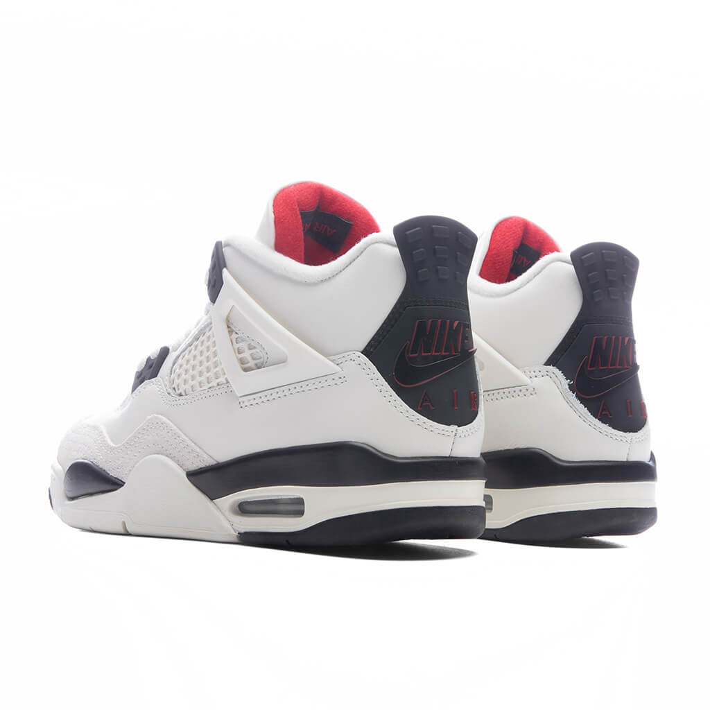 Air Jordan 4 Retro OG 'Flight Club' (GS) - Sail/Black/University Red