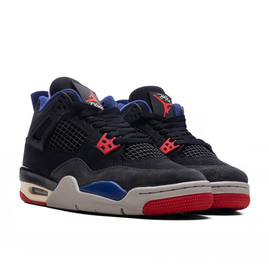 Air Jordan 4 Retro 'Rare Air' (GS) - Black/Fire Red/Deep Royal Blue