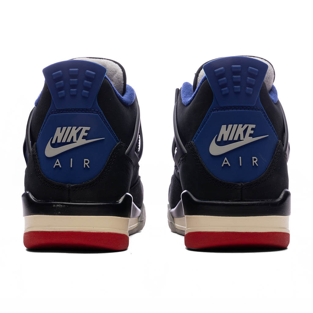 Air Jordan 4 Retro 'Rare Air' (GS) - Black/Fire Red/Deep Royal Blue