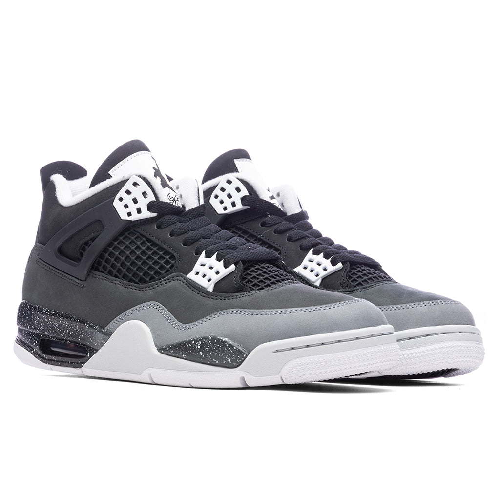 Air Jordan 4 Retro 'Fear' - Black/White/Anthracite/Black