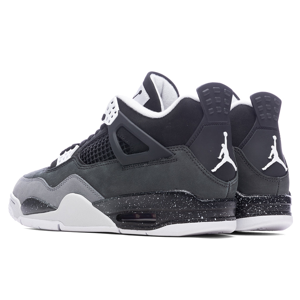 Air Jordan 4 Retro 'Fear' - Black/White/Anthracite/Black