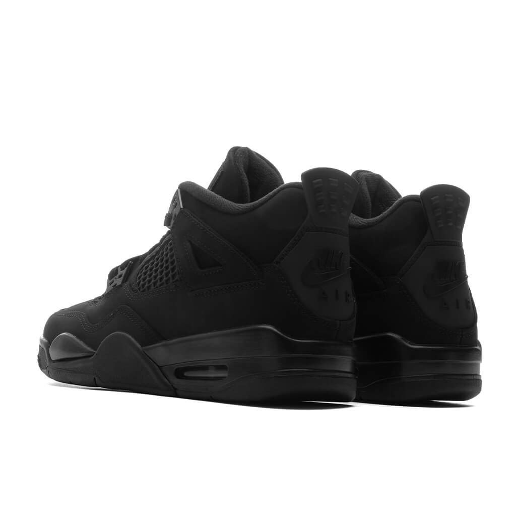 Air Jordan 4 Retro 'Black Cat' (GS) - Black/Light Graphite