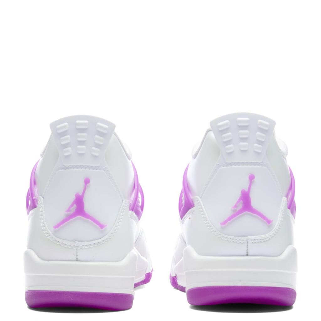 Jordan 4 Retro (GS) - White/Hyper Violet