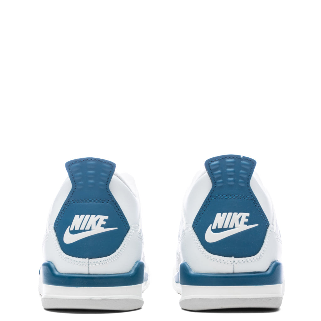 Jordan 4 Retro (PS) 'Industrial Blue' - Off White/Military Blue/Neutral Grey