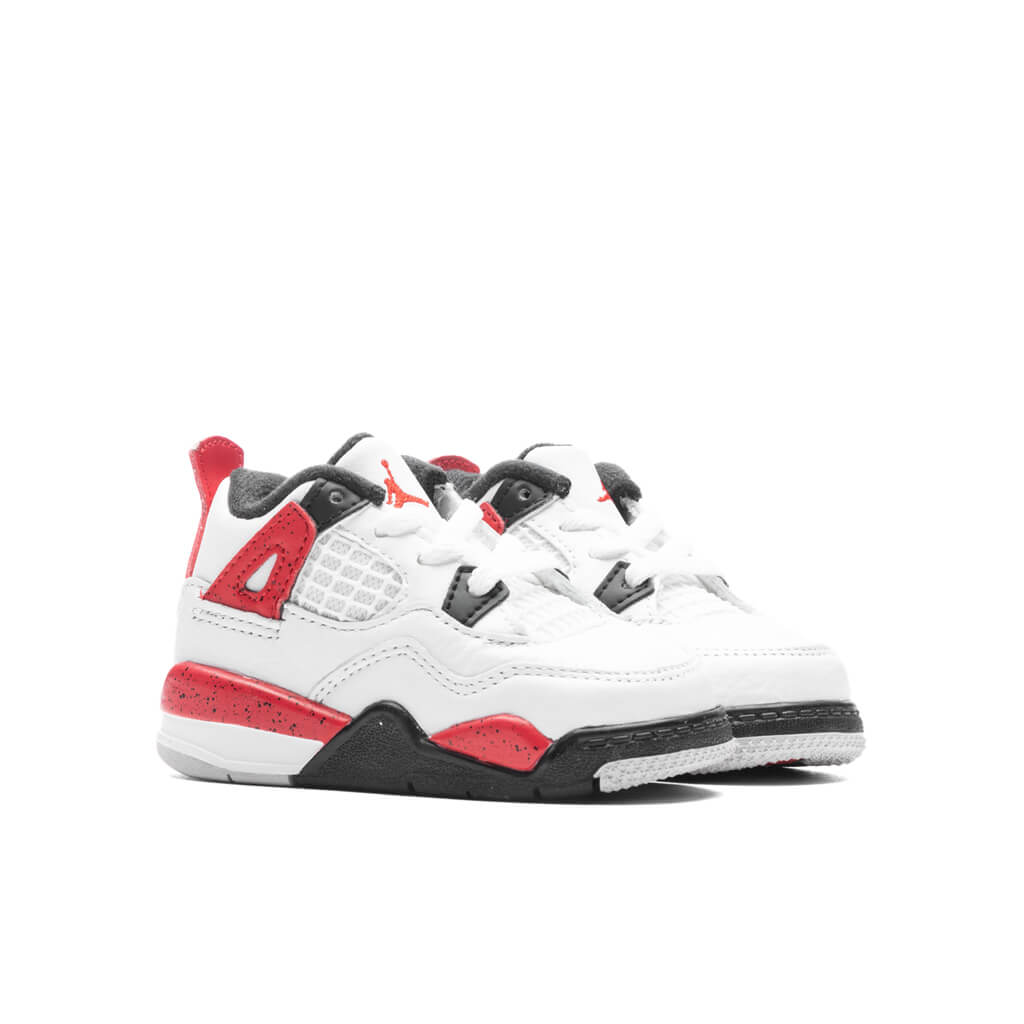 Air Jordan 4 Retro (TD) 'Red Cement' - White/Fire Red/Black