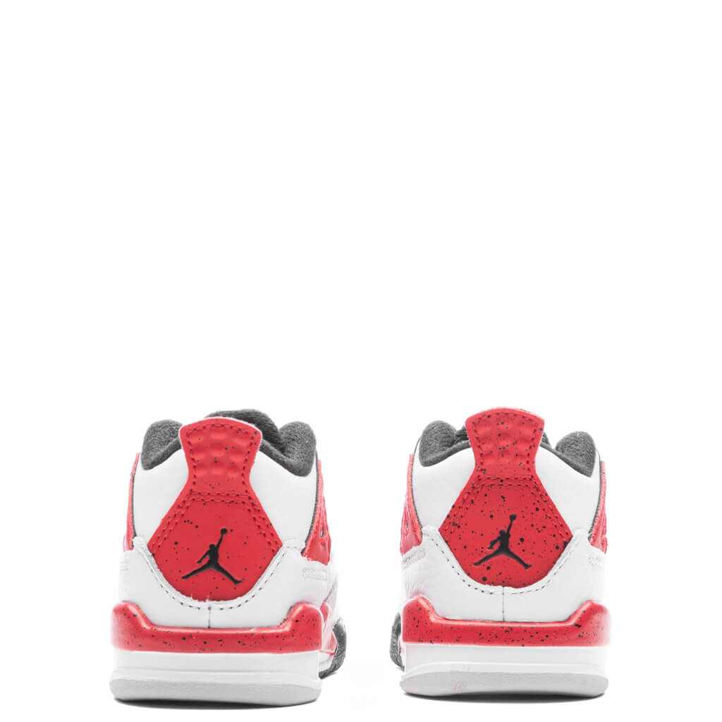 Air Jordan 4 Retro (TD) 'Red Cement' - White/Fire Red/Black